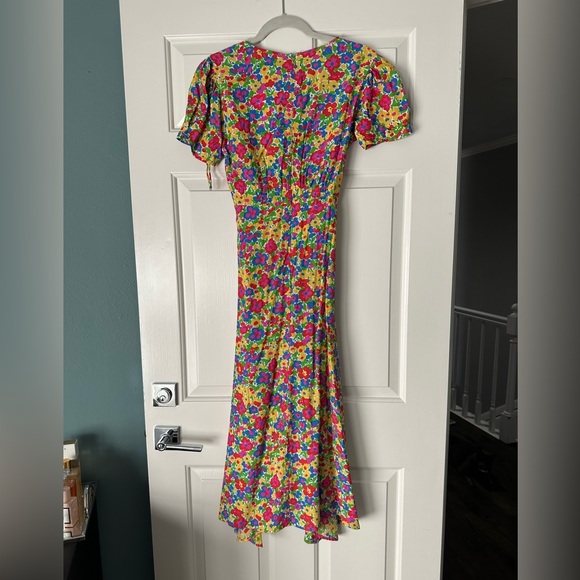 NWT FAITHFULL THE BRAND RAPHAELA MIDI DRESS | LA FORTUNA FLORAL | XS - Picture 4 of 7
